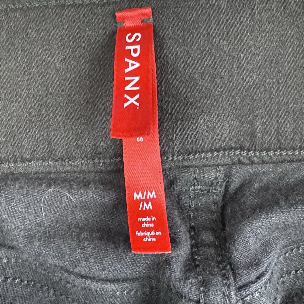 Spanx EveryWear Flare Jeans Womens Pull On Long 70s Clean Black - Picture 4 of 9